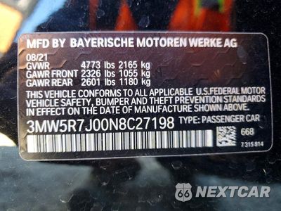 Zdjęcie 13 z 13 samochodu: 2022 BMW 330XI VIN:3MW5R7J00N8C27198 - miniatura