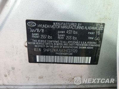 Zdjęcie 12 z 12 samochodu: 2018 HYUNDAI SONATA ECO VIN:5NPE24AA6JH722320 - miniatura