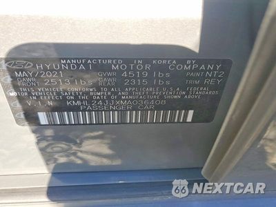 Zdjęcie 13 z 13 samochodu: 2021 HYUNDAI SONATA HYBRID BLUE VIN:KMHL24JJXMA036408 - miniatura