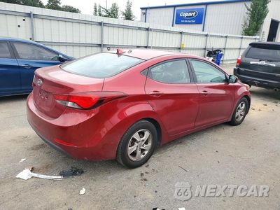 Trzecie zdjęcie samochodu z tyłu: 2014 HYUNDAI ELANTRA SE VIN:5NPDH4AE9EH546897 - miniatura