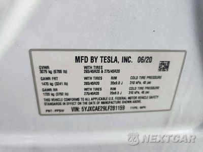 Zdjęcie 14 z 14 samochodu: 2020 TESLA MODEL X VIN:5YJXCAE29LF281159 - miniatura