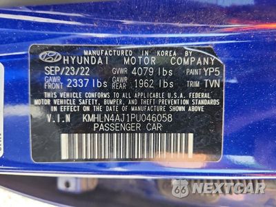 Zdjęcie 12 z 12 samochodu: 2023 HYUNDAI ELANTRA LIMITED VIN:KMHLN4AJ1PU046058 - miniatura