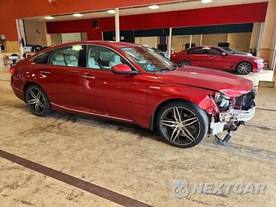 Czwarte zdjęcie samochodu z boku: 2021 HONDA ACCORD TOURING HYBRID VIN:1HGCV3F90MA008932 - miniatura