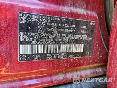Zdjęcie 12 z 12 samochodu: 2021 TOYOTA VENZA XLE VIN:JTEAAAAH8MJ072894 - miniatura