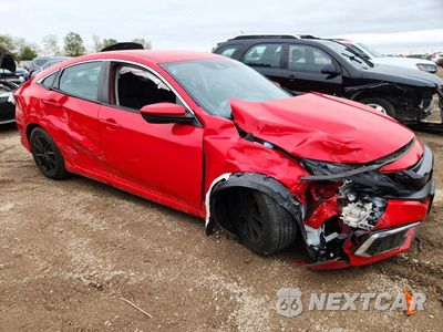 Czwarte zdjęcie samochodu z boku: 2020 HONDA CIVIC LX VIN:2HGFC2F6XLH548291 - miniatura