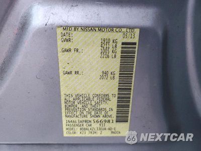Zdjęcie 12 z 12 samochodu: 2013 NISSAN ALTIMA 2.5 VIN:1N4AL3AP8DN566981 - miniatura