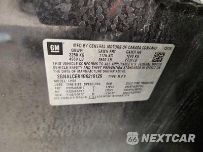 Zdjęcie 13 z 13 samochodu: 2016 CHEVROLET EQUINOX LT VIN:2GNALCEK4G6216126 - miniatura