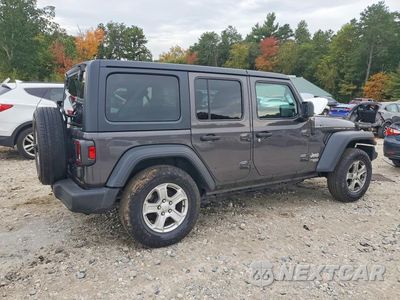 Trzecie zdjęcie samochodu z tyłu: 2020 JEEP WRANGLER UNLIMITED SPORT VIN:1C4HJXDN1LW275599 - miniatura