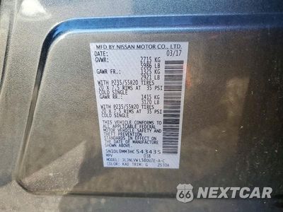 Zdjęcie 13 z 13 samochodu: 2017 INFINITI QX60 BASE VIN:5N1DL0MM3HC543435 - miniatura