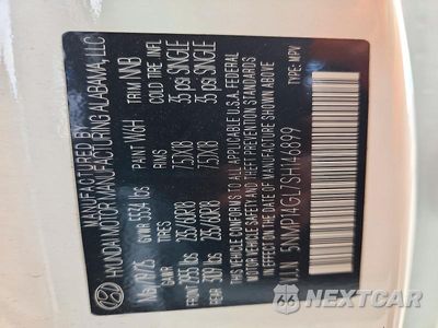 Zdjęcie 14 z 14 samochodu: 2025 HYUNDAI SANTA FE SE VIN:5NMP14GL7SH146899 - miniatura