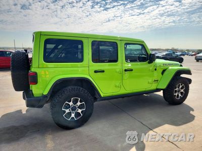 Trzecie zdjęcie samochodu z tyłu: 2021 JEEP WRANGLER UNLIMITED RUBICON VIN:1C4HJXFN8MW794261 - miniatura