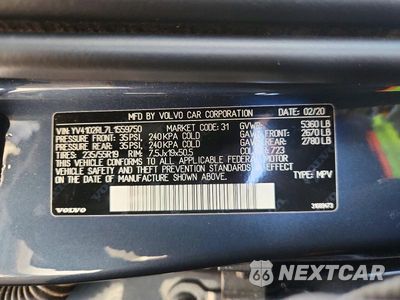Zdjęcie 13 z 13 samochodu: 2020 VOLVO XC60 T5 INSCRIPTION VIN:YV4102RL7L1559750 - miniatura