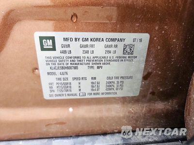 Zdjęcie 13 z 13 samochodu: 2017 BUICK ENCORE PREFERRED VIN:KL4CJESB0HB007885 - miniatura