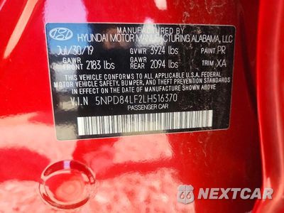 Zdjęcie 12 z 12 samochodu: 2020 HYUNDAI ELANTRA SEL VIN:5NPD84LF2LH516370 - miniatura
