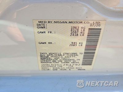 Zdjęcie 13 z 13 samochodu: 2020 NISSAN ALTIMA SR VIN:1N4BL4CV3LC261792 - miniatura