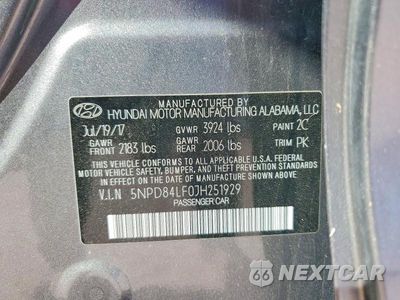 Zdjęcie 12 z 12 samochodu: 2018 HYUNDAI ELANTRA SEL VIN:5NPD84LF0JH251929 - miniatura