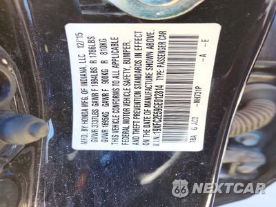 Zdjęcie 12 z 12 samochodu: 2016 HONDA CIVIC LX VIN:19XFC2E59GE012814 - miniatura