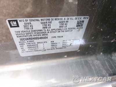 Zdjęcie 12 z 12 samochodu: 2014 CHEVROLET SILVERADO K1500 LT VIN:3GCUKREH8EG486834 - miniatura