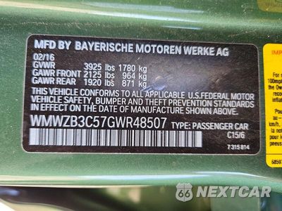 Zdjęcie 12 z 12 samochodu: 2016 MINI COOPER COUNTRYMAN VIN:WMWZB3C57GWR48507 - miniatura