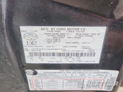 Zdjęcie 12 z 12 samochodu: 2010 FORD F150 SUPERCREW VIN:1FTFW1CV5AFB01314 - miniatura