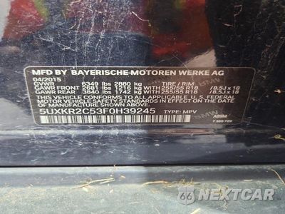 Zdjęcie 13 z 13 samochodu: 2015 BMW X5 SDRIVE35I VIN:5UXKR2C53F0H39245 - miniatura