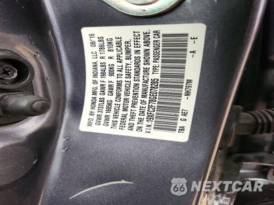 Zdjęcie 13 z 13 samochodu: 2016 HONDA CIVIC EX VIN:19XFC2F78GE078285 - miniatura