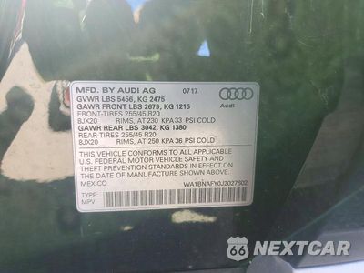 Zdjęcie 13 z 13 samochodu: 2018 AUDI Q5 PREMIUM PLUS VIN:WA1BNAFY0J2027602 - miniatura