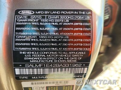 Zdjęcie 13 z 13 samochodu: 2011 LAND ROVER RANGE ROVER HSE LUXURY VIN:SALMF1E42BA331962 - miniatura