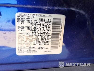 Zdjęcie 13 z 13 samochodu: 2020 NISSAN ROGUE SV VIN:JN8AT2MT1LW015849 - miniatura