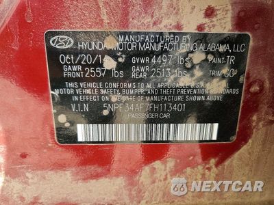 Zdjęcie 13 z 13 samochodu: 2015 HYUNDAI SONATA SPORT VIN:5NPE34AF7FH113401 - miniatura