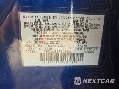 Zdjęcie 12 z 12 samochodu: 2026 NISSAN KICKS S VIN:3N8AP6BE0TL367827 - miniatura