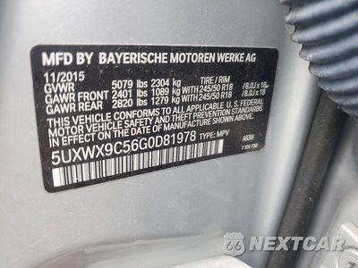Zdjęcie 13 z 13 samochodu: 2016 BMW X3 XDRIVE28I VIN:5UXWX9C56G0D81978 - miniatura
