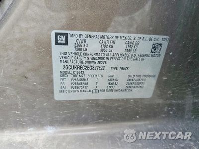 Zdjęcie 12 z 12 samochodu: 2014 CHEVROLET SILVERADO K1500 LT VIN:3GCUKREC2EG327392 - miniatura