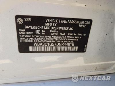 Zdjęcie 12 z 12 samochodu: 2013 BMW 328 I SULEV VIN:WBA3C1G57DNR44816 - miniatura