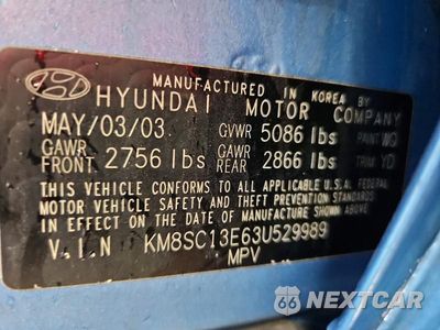 Zdjęcie 12 z 12 samochodu: 2003 HYUNDAI SANTA FE GLS VIN:KM8SC13E63U529989 - miniatura