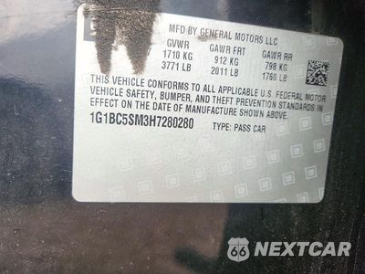 Zdjęcie 12 z 12 samochodu: 2017 CHEVROLET CRUZE LS VIN:1G1BC5SM3H7280280 - miniatura
