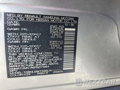 Zdjęcie 12 z 12 samochodu: 2019 NISSAN ROGUE SV VIN:KNMAT2MV7KP507484 - miniatura