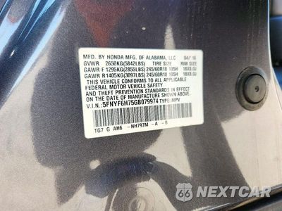 Zdjęcie 14 z 14 samochodu: 2016 HONDA PILOT EXLN VIN:5FNYF6H75GB079974 - miniatura