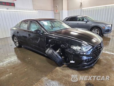 Czwarte zdjęcie samochodu z boku: 2021 HYUNDAI SONATA SEL VIN:KMHL64JA3MA147547 - miniatura