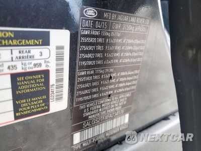 Zdjęcie 13 z 13 samochodu: 2015 LAND ROVER RANGE ROVER SUPERCHARGED VIN:SALGS2TFXFA234176 - miniatura
