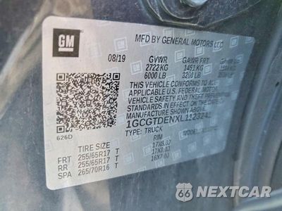 Zdjęcie 12 z 12 samochodu: 2020 CHEVROLET COLORADO Z71 VIN:1GCGTDENXL1123241 - miniatura