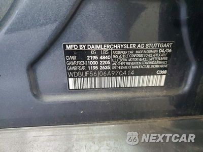 Zdjęcie 12 z 12 samochodu: 2006 MERCEDES-BENZ E 350 VIN:WDBUF56J06A970414 - miniatura