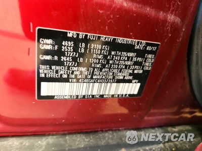 Zdjęcie 13 z 13 samochodu: 2017 SUBARU OUTBACK 2.5I PREMIUM VIN:4S4BSAFC4H3373977 - miniatura