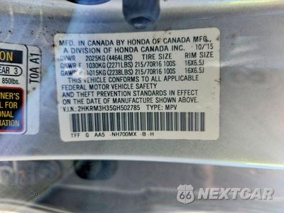Zdjęcie 13 z 13 samochodu: 2016 HONDA CR-V LX VIN:2HKRM3H35GH502785 - miniatura
