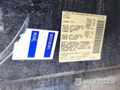 Zdjęcie 12 z 12 samochodu: 2017 NISSAN TITAN S VIN:1N6AA1EK3HN522361 - miniatura