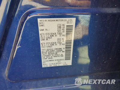 Zdjęcie 13 z 13 samochodu: 2017 NISSAN PATHFINDER S VIN:5N1DR2MM9HC690885 - miniatura