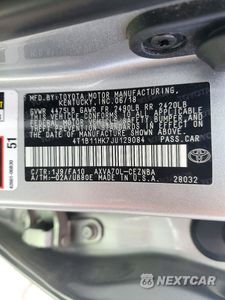 Zdjęcie 12 z 12 samochodu: 2018 TOYOTA CAMRY LE VIN:4T1B11HK7JU129084 - miniatura