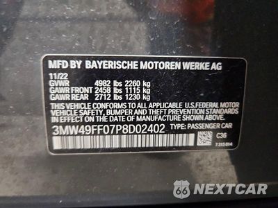 Zdjęcie 13 z 13 samochodu: 2023 BMW M340XI VIN:3MW49FF07P8D02402 - miniatura