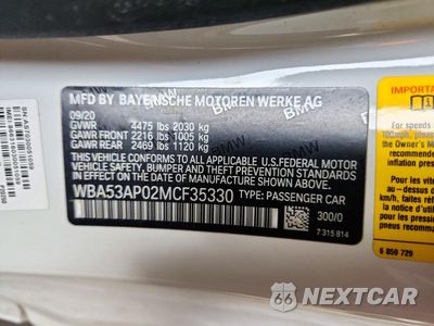 Zdjęcie 12 z 12 samochodu: 2021 BMW 430I VIN:WBA53AP02MCF35330 - miniatura