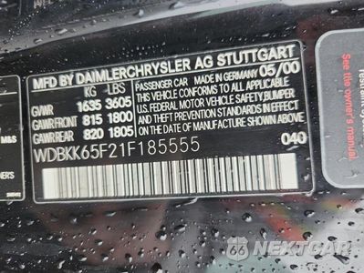 Zdjęcie 12 z 12 samochodu: 2001 MERCEDES-BENZ SLK 320 VIN:WDBKK65F21F185555 - miniatura